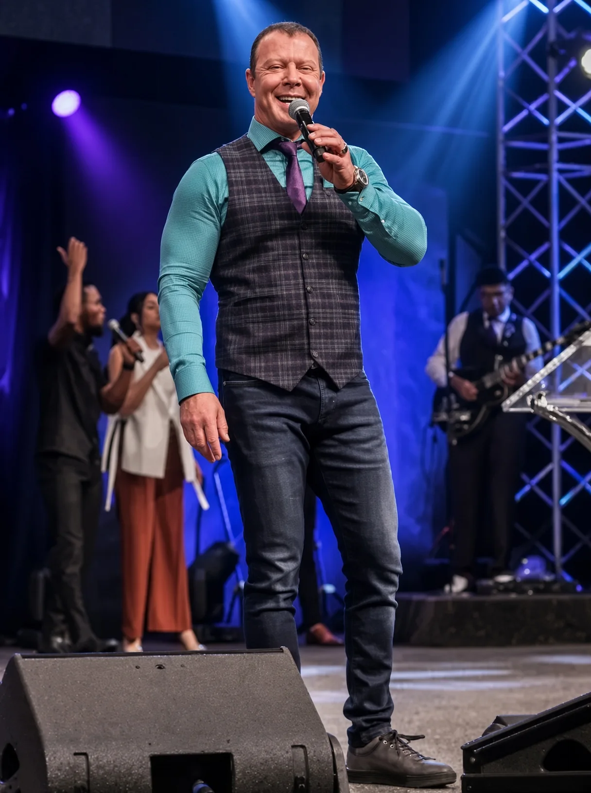 Pastor At Boshoff preaching